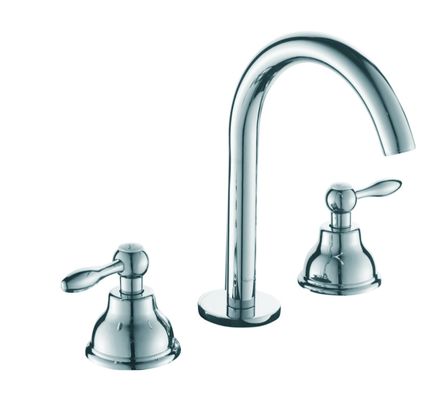 New Style Klassiker Luxus Doppelgriff 3 Löcher Messing Antike Beckenhahn mit Keramikgriff