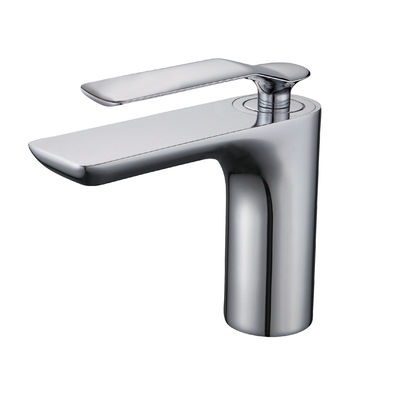 Waschbecken Wasserhähne Chrom modernes Badezimmer Waschbecken Wasserhahn Einhandgriff Waschbecken Warmkaltes Mischwasserhahn