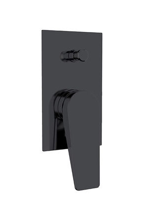Einmaliges Hebel versteckt in der Wand Bad oder Dusche Mischer mit Ablenker Matt Schwarz Bad Messing Wasserhahn OEM