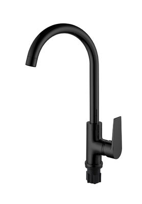 Matt Schwarz Messing Küchenwaschbecken Kalt und Heiß OEM Single Lever