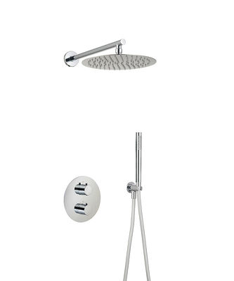 Rohrfarbige Badewanne-Duschhahne