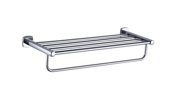 Chrome-Badzubehör Messing-Bad-Doppelhandtuchbar mit Regal