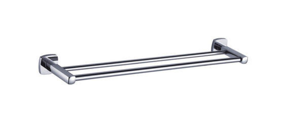 Double Rod Hand Handtuchhalter Messing Badezimmer Chrome Farbe OEM Messing Basis Quadrat mit Kurve Design