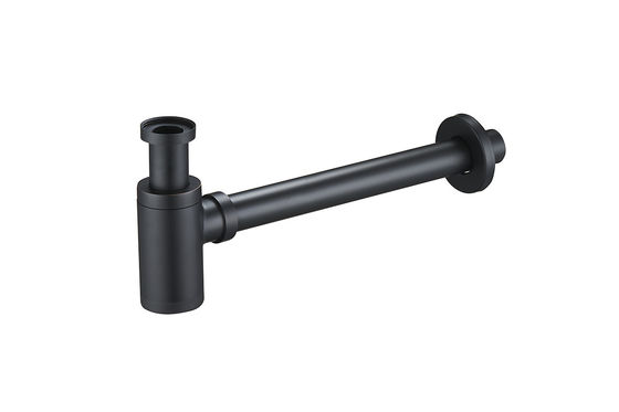 Matt Schwarz Siphon Badezimmer OEM Toilettenspender Abflüsse für Waschbecken Zink Flaschenfalle