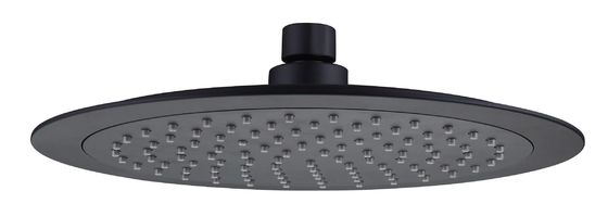 OEM ABS Kunststoff Rund Regen Dusche Kopf Große Größe Matte Schwarze Badezimmerkolonne