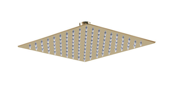 Edelstahl Regenschuhe SUS304 Quadrat Gold Gold Farbe Badezimmer Spalte 8 &quot; 10 &quot; 12 &quot; OEM