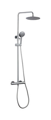 Temperaturverstellbare Thermostatik-Kranen Dusche freiliegende Mischkolonne Set Chrom Messing