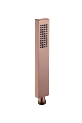 Messing Mikrofon Handdusche Handdusche für Dusche Spalte rose goldene Badezimmer Silizium Düse leicht saubere Quadrat OEM