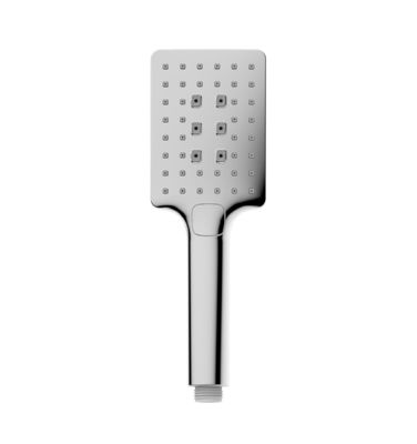 ABS 3-Funktion Handdusche Handdusche für Dusche Kolonne Chrom Bad Silizium Düse quadratisch leicht sauber OEM