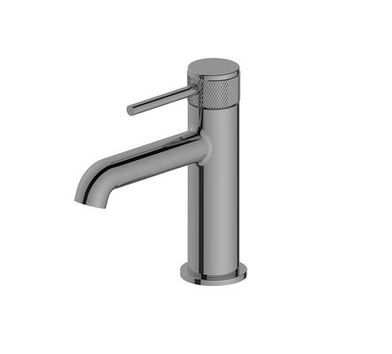 Einmaliges Hebel Beckenmischer Wasserhahn Wasserhahn Badezimmerpistole Metall Messing Ring Knurl Griff