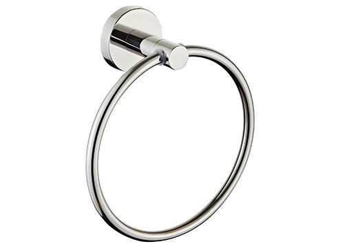 Moderne einfache Klassische Badezimmer Handtuchring Halter Sus304 Oem Wandmontiert Polster Chrome