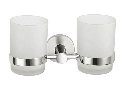SUS 304 Doppel-Tumbler-Halter Glas Polster Chrome OEM ODM