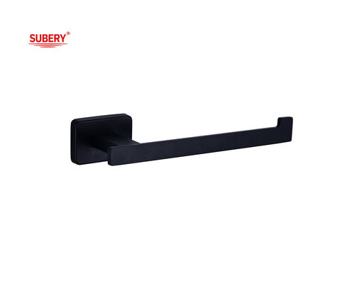Zink Wand montiert Badezimmer Zubehör WC Toilettenrollen Papierhalter matt schwarz Rechteck Design OEM ODM