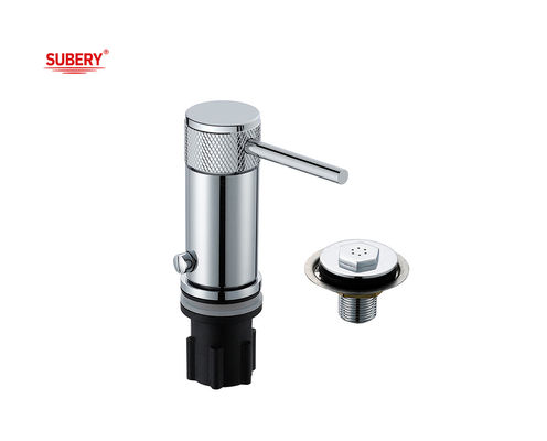 Einleger Bidet Ducha Mixer Messing Ringförmig Knurl Griff Chrome Badezimmer Wasserhähne