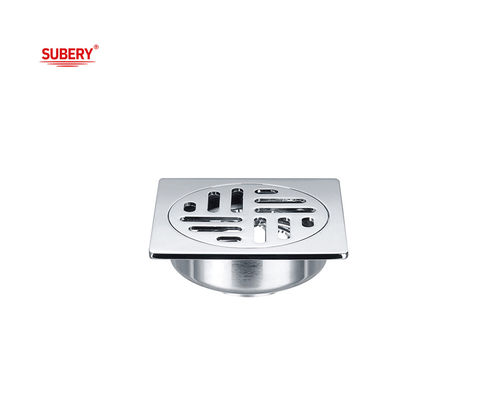 100 X 100 mm Messing Duschbodenfalle für Badezimmer OEM Boden montiert