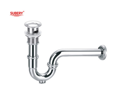 Messing Flaschenfalle Überfluss Pop Up Waschbecken Drainer Chrome OEM