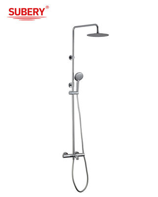 Thermostatische Wasserhähne aus Chrom-Brass OEM Runde Regenschauer Handdusche Temperatur verstellbar