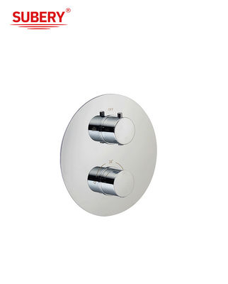 Messing versteckt in der Wand Thermostatik Wasserhähne mit Auslass Chrome OEM Runde
