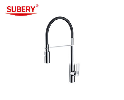 Moderne Rohr-Küchenwaschbecken mit einem Hebel