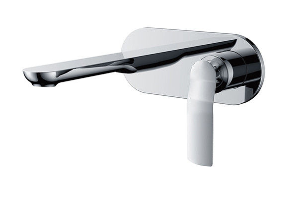 OEM-Beckenmischer-Kran Einhebel in der Wand versteckt Beckenmischer-Badezimmer-Chrom-Brass