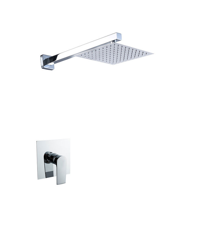 Einfache Hebel versteckt in der Wand Bad oder Dusche Mischer Chome Bad Messing Wasserhahn Kalt und heiß Headshower OEM