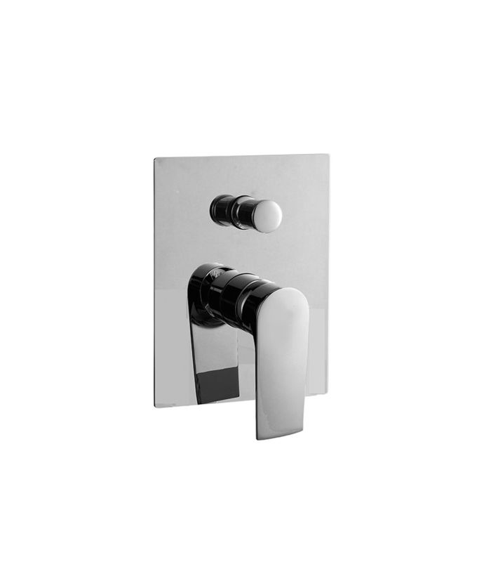 Einmaliger Hebel versteckt in der Wand 2-Wege Bad oder Dusche Mischer Umleiter Bad Chrom Messing Wasserhahn OEM
