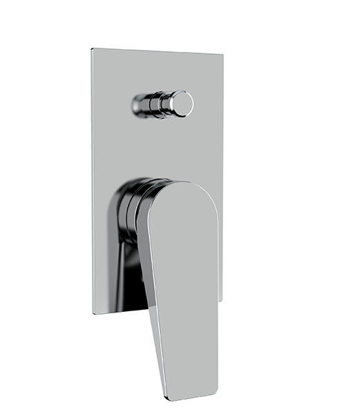 Einmaliger Hebel versteckter Bau in der Wand Bad oder Dusche Mischer mit Umleiter Bad Chrom Messing Regenschuhe Wasserhahn OEM