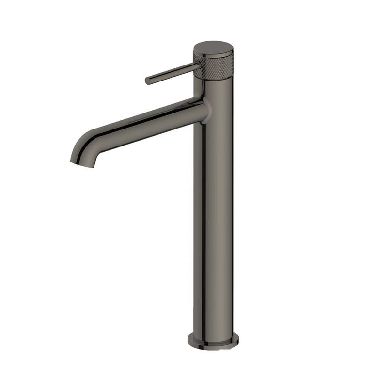 Modernes Badezimmer Beckenmischer Wasserhahn Einhebel Hochbeckenmischer Messing Ring Knurl Griff