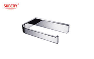 Messing sing Toilettenrollenpapierhalter Glasbad hochwertige Chromfarbe OEM nobel Messing Montage Stück Messing Basis