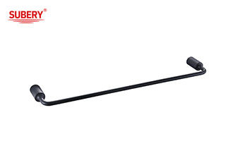 Zink Einzelhandtuch Bar matt schwarz Halter Badzubehör matt schwarz OEM Runde