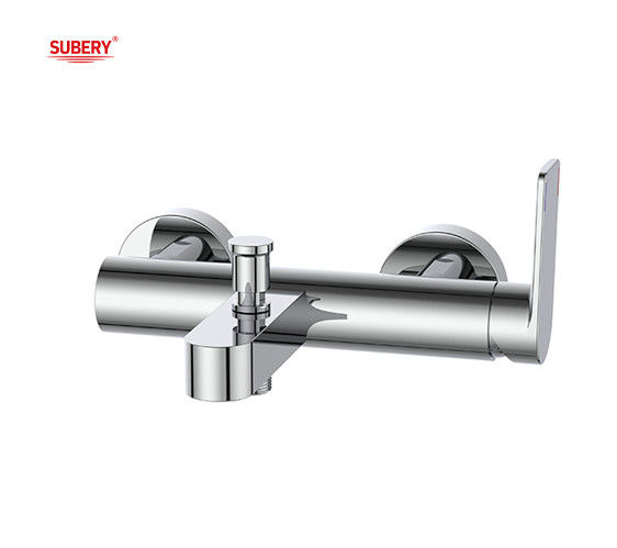 OEM Einbügel Badewanne Bad Dusche Wasserhahn Mischer Badezimmer Chrome ODM rundes klassisches Design