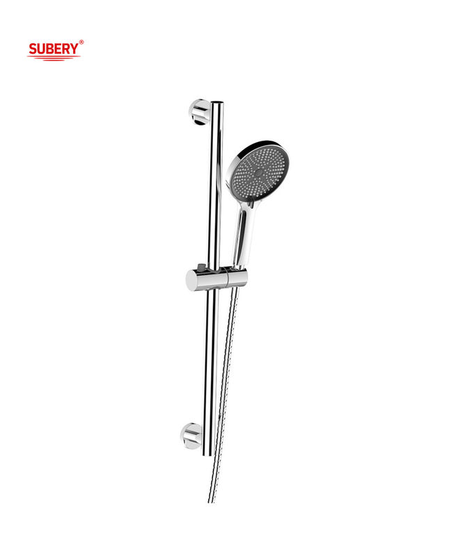 Chrom-Runde klassische Duschhalter Bar Badezimmer SUS304 3 Funktion ABS Kunststoff Handduschschlauch