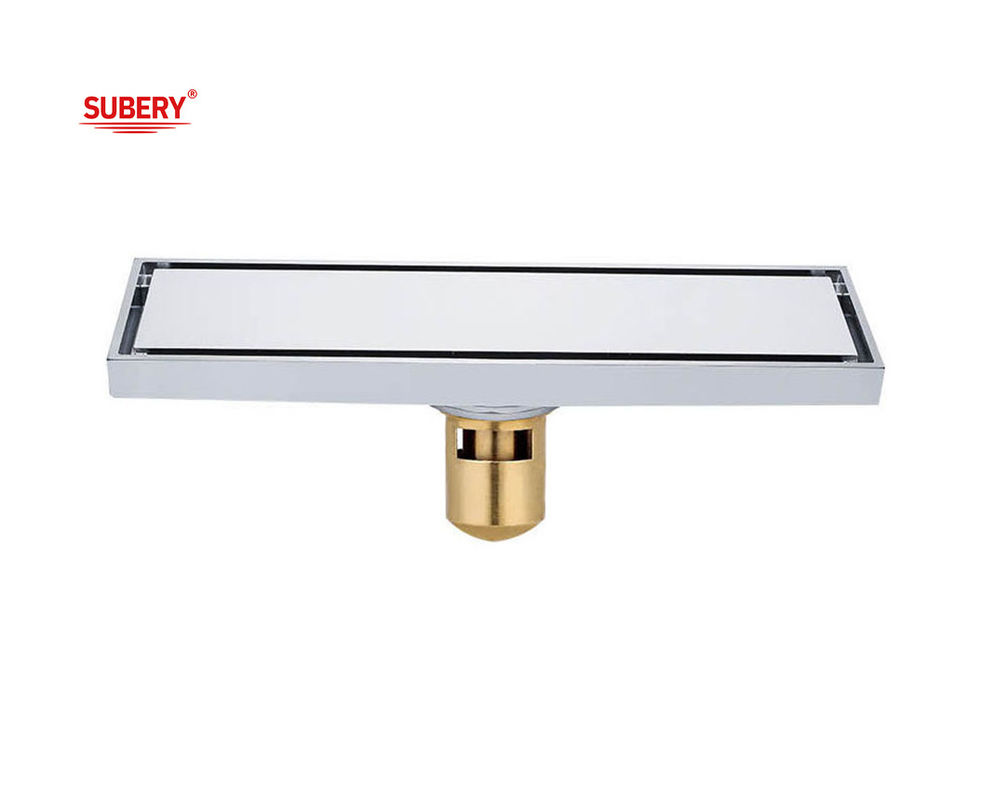Messing-Langabfluss für Badezimmerfußboden Chrom 200 X 800mm 300 X 800mm