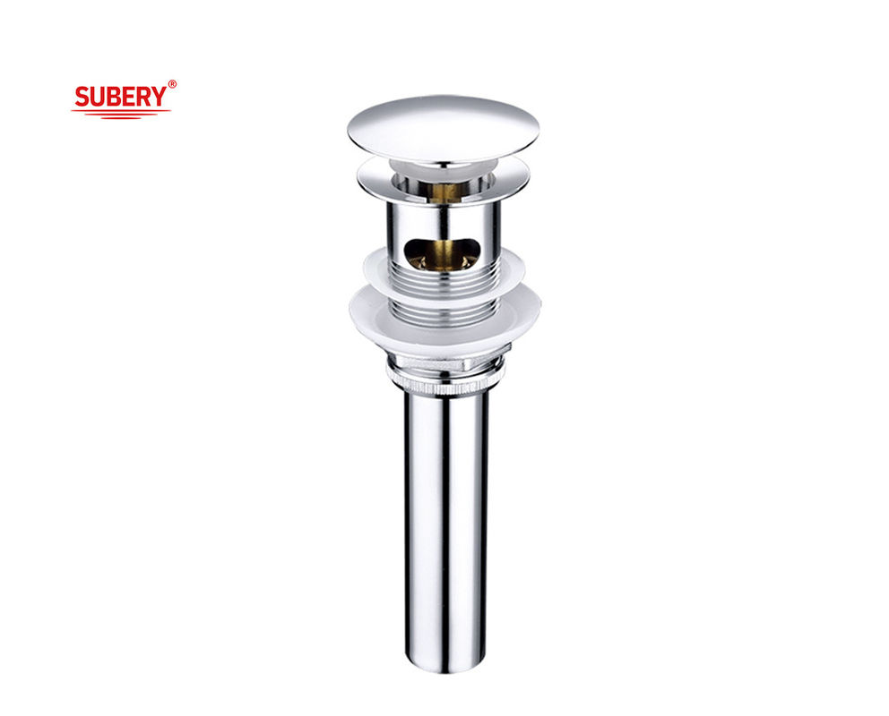 OEM Chrom Waschbecken-Abfluss mit Rohrverschluss Vanity Abfall Abfluss Pop Up Vessel Abfluss Waschbecken Abfall