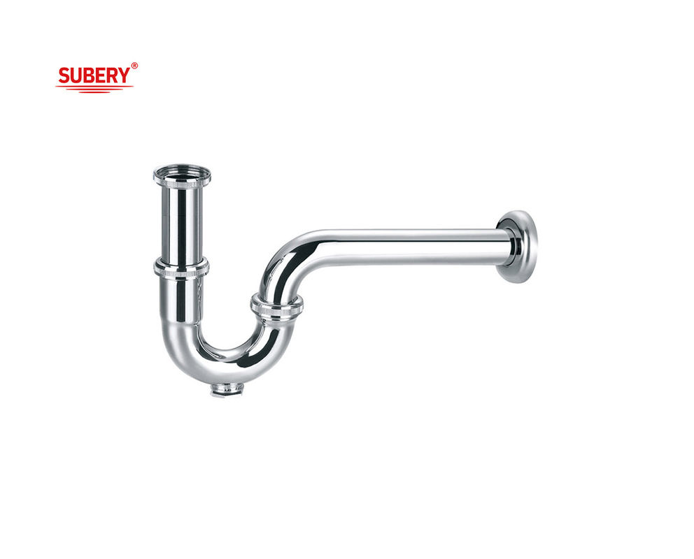 Messing für Waschbecken für Toiletten, Abwaschflaschen, Siphon für Badezimmer, Rohr für Waschbecken