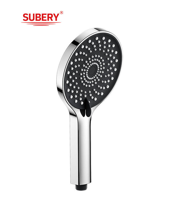 ABS 3-Funktion Handdusche Handdusche für Dusche Kolonne Chrom Bad neue flüssige Silizium Düse rund leicht sauber OEM